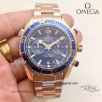 Perfect Replica Omega Seamaster 600M All Rose Gold Watch Blue Dial